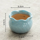 GobekUsa Lotus Flower Ceramic Vase: Small Plant Pots for Table Decoration and Room Aesthetic