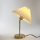 Adjustable Pleated Table Lamp Nordic Retro LED Desk Light for Living Room Bedroom by GobekUsa
