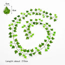 GobekUsa 12pcs 2.2M Ivy Green Garland String Wall Decoration Artificial Plants