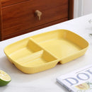 GobekUsa Divided Dish Diet Plate with 3 Compartments, Microwave Safe Dinnerware for Adults