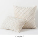 GobekUsa Embroidered Lattice Cushion Cover Pleat - 45X45CM