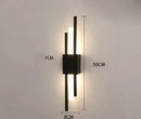 GobekUsa Gold Tube Wall Sconce Iron Acrylic Modern Bedroom Living Room Lamps
