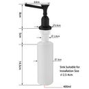 GobekUsa 400ML Plastic Liquid Soap Dispenser Spray for Kitchen and Bathroom