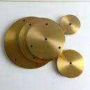 GobekUsa Brass Ceiling Plate Iron Pendant Lamp Bases - DIY Round Chassis Kit