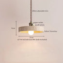 GobekUsa LED Pendant Light Yellow Travertine Modern Hanging Lampara