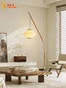 GobekUsa Cream Wind Acrylic Designer LED Floor Lamp for Living Room and Bedroom