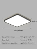 GobekUsa LED Ceiling Lamp: Modern Minimalist Rectangular Design for Living room, Bedroom, Indoor Lighting
