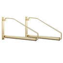 GobekUsa Brass Gold Wall Clothing Hanger Holder Organizer Rack for Folding Drying