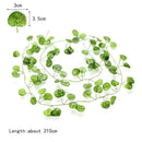 GobekUsa Ivy Green Fake Leaves Garland Vine Wall Decoration Artificial Plants