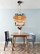 GobekUsa Glass Plate Ceiling Pendant Lights LED Fixture