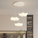 GobekUsa Cloud White Modern Chandelier Floating Pendant Lamp Kitchen Island Light