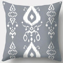 GobekUsa Grey Geometry Leaves Floral Stripes Plaids Print Lumbar Pillow Case