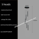 GobekUsa LED Chandelier Stairs Pendant Ceiling Lamp for Hotel Lobby Decor