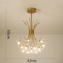 GobekUsa Crystal Bouquet Pendant Light Chandelier in Black and Gold