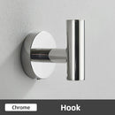 GobekUsa Brushed Gold Bathroom Accessories Set: Towel Rail, Paper Holder, Hook, Stainless Steel