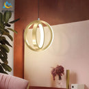 GobekUsa LED Iron Art Small Chandelier for Bedroom Study Living Room Decor