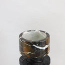 GobekUsa Black Marble Candle Holder for Elegant Table Centerpieces