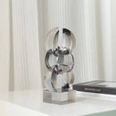 GobekUsa Geometric Crystal Glass Bookshelf Ornaments