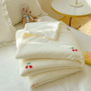 GobekUsa Double Layer Yarn Summer Quilt: Super Soft Skin-friendly Comforter Blanket