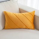 GobekUsa Hand Pleat Embroidered Cushions 30x50/45x45cm Beige Pink Nordic Style Pillowcase