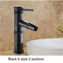 GobekUsa Brass Basin Mixer Tap: Waterfall Faucet in Antique Bronze Black Finish