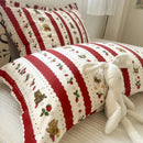 GobekUsa Korean Floral Cotton Pillowcase 40x60cm, 48x74cm, 50x80cm, Home Cushion Cover