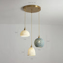 GobekUsa Bule Ceramic LED Pendant Lamp Modern Nordic Hanging Light for Bedroom Restaurant