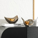 GobekUsa Gold Geometric Candlestick Bowl - Elegant Home Decor & Centerpiece