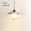 GobekUsa Japanese Style Wooden Pendant Lamp for Bedroom and Restaurant Decor