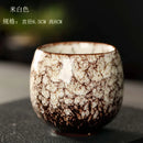 GobekUsa Ceramic Kung Fu Tea Cup Set - Handcrafted Porcelain Drinkware for Coffee and Wine