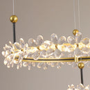 GobekUsa Gold Crystal Ring Chandelier Pendant Light, Luxury Modern Design for Home Décor