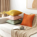 GobekUsa Boho Striped Pillow Covers for Sofa Bed Decor, 45x45 White Polyester Pillowcases