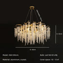 GobekUsa Gold Aluminium Branch Pendant Light Chandelier for Modern Dining Room Decor