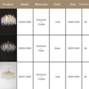 GobekUsa Branch Crystal LED Ceiling Chandelier in Gold/Black for Dining Room Lobby
