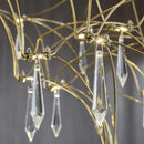 GobekUsa Deluxe Crystal Star Lamp: Designer LED Lighting for Modern Living Room & Villa