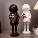 GobekUsa Diver Girl Resin Statue Banksy Deep Sculpture Street Art Ornament Figurine