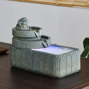 GobekUsa Flowing Water Fish Pond Tank - Outdoor Garden Ornament Landscape Aquarium