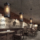 GobekUsa Industrial Nordic Black Iron Cage Pendant Light Loft Hanging Lamp