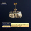 GobekUsa Crystal Chandelier: Modern Luxury for Living Room, Dining Room, Bedroom