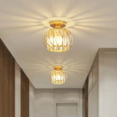GobekUsa Iron Round Crystal Ceiling Chandelier for Modern Indoor Lighting