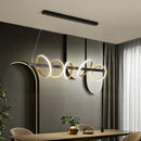 GobekUsa LED Industrial Chandelier for Dining Living Room Bar - Modern Nordic Style