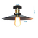 GobekUsa Industrial Flush Mount Light for Home Decor in Bedroom, Kitchen, Living Room