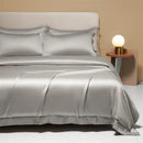 GobekUsa Cooling Cotton Solid Bedding Set Ultra Soft Quilt Cover for Summer