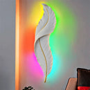 GobekUsa LED Feather Wall Sconces for Living Room Bedroom Hotel Hall Decor