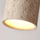 GobekUsa Japanese Style Stone Wood Round LED Ceiling Lamp for Living Room and Corridor