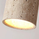 GobekUsa Japanese Style Stone Wood Round Ceiling Light for Living Room and Corridor