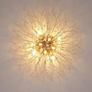 GobekUsa Dandelion Crystal Chandelier LED Ceiling Light for Romantic Living Room & Bedroom