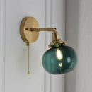 GobekUsa Glass Ball Wall Lamp Sconce Modern Nordic Sconce Lighting for Bedroom Mirror