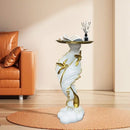 "GobekUsa Feather Floor Decoration for Living Room, TV Cabinet, Sofa & Housewarming"