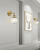 GobekUsa Industrial Ribbed Glass Wall Sconces for Kitchen Living Room Bedroom